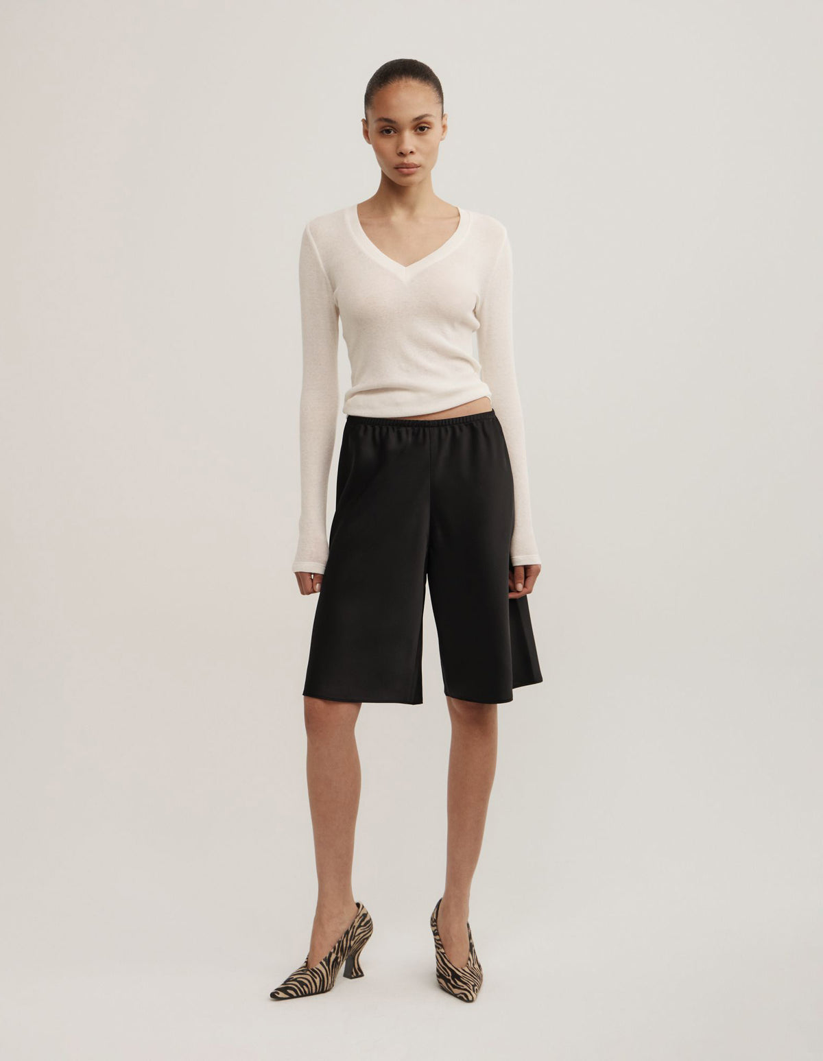 Satin Bermuda Short