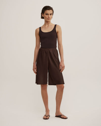 Satin Bermuda Shorts