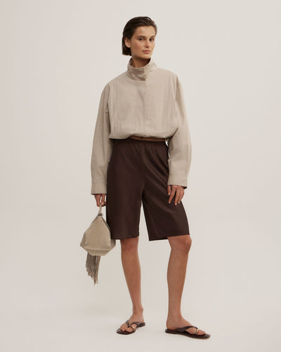 Satin Bermuda Shorts