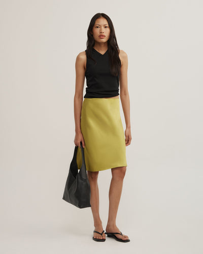 Satin Midi Skirt