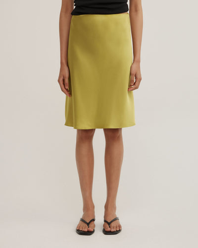 Satin Midi Skirt