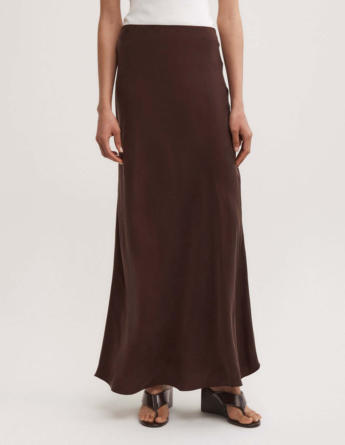 Cupro Slip Skirt