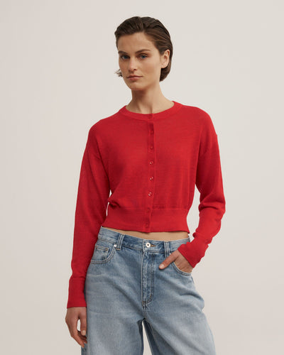 Linen Knit Cardigan
