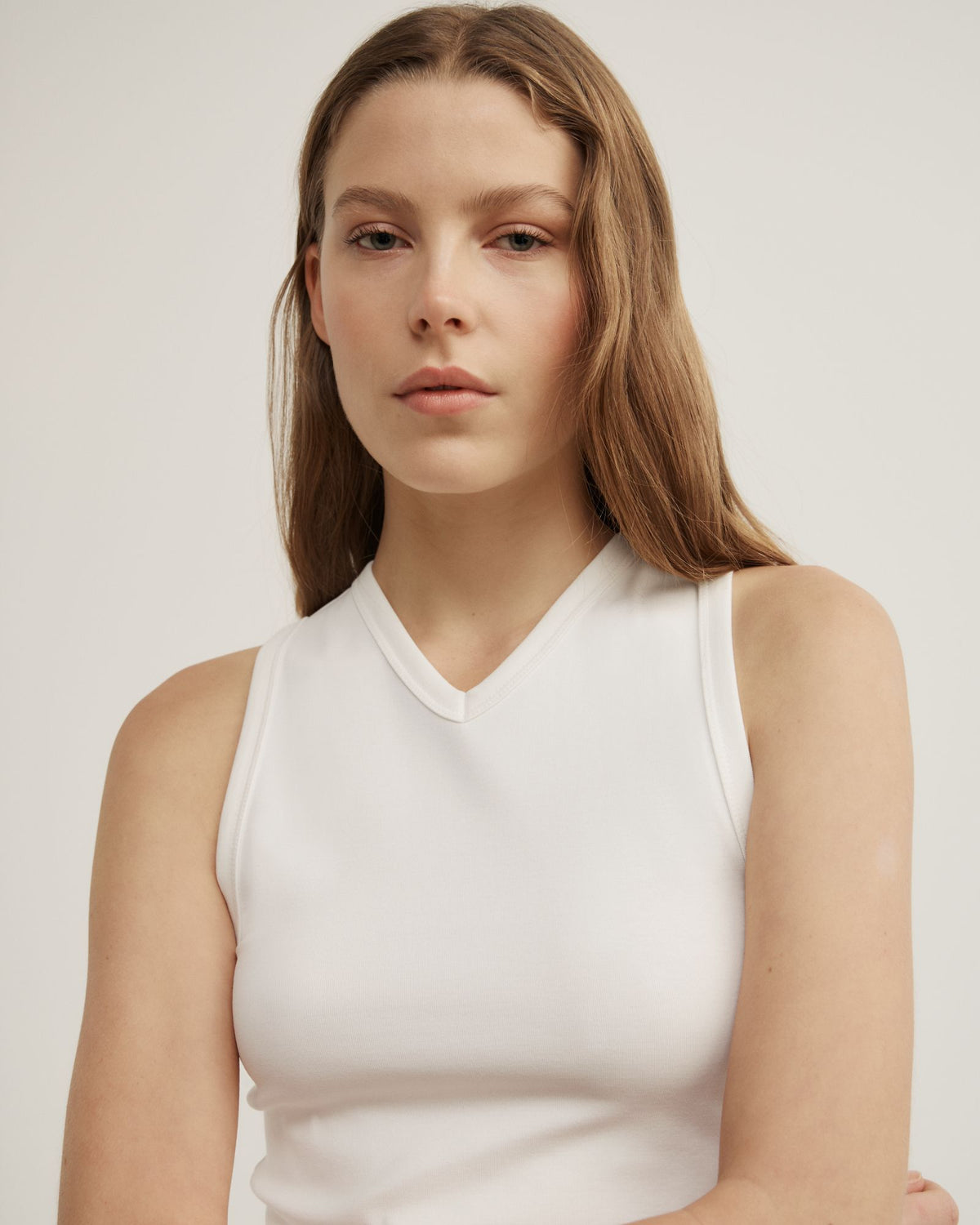 High V-Neck Tank