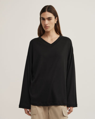 High V Long Sleeve T-Shirt