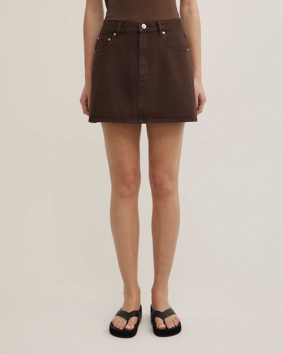Denim Mini Skirt