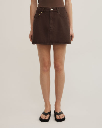 Denim Mini Skirt